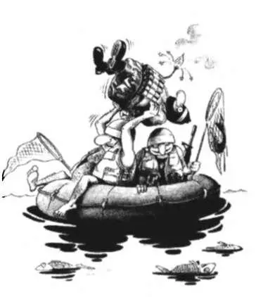 Карикатура Израильская военщина глушит рыбу пленными шахидами Долгое время в - фото 31