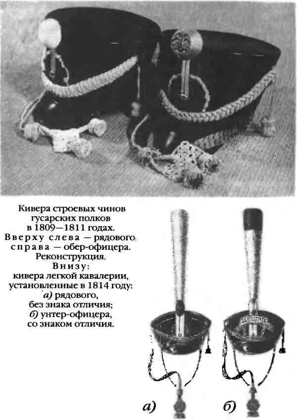 Кивера последних лет царствования Александра I делали из кожи Образец данного - фото 45