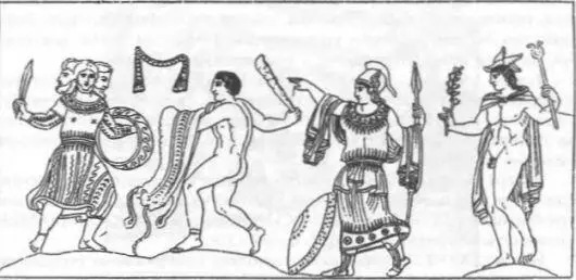 Рис 247 Геракл и трёхтелый Герион Рисунок но античной вазе Взято из - фото 105