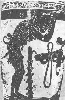 Рис 261 Геракл держащий небесный свод Рисунок на старинной вазе Афины - фото 119
