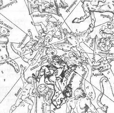 Рис 279 Геракл на карте звёздного неба нарисованной А Дюрером в 1515 году - фото 142