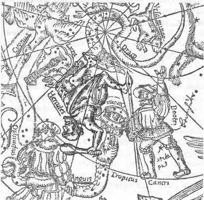 Рис 280 Геракл на звёздной карте из издания Альмагеста 1551 года Другие - фото 143