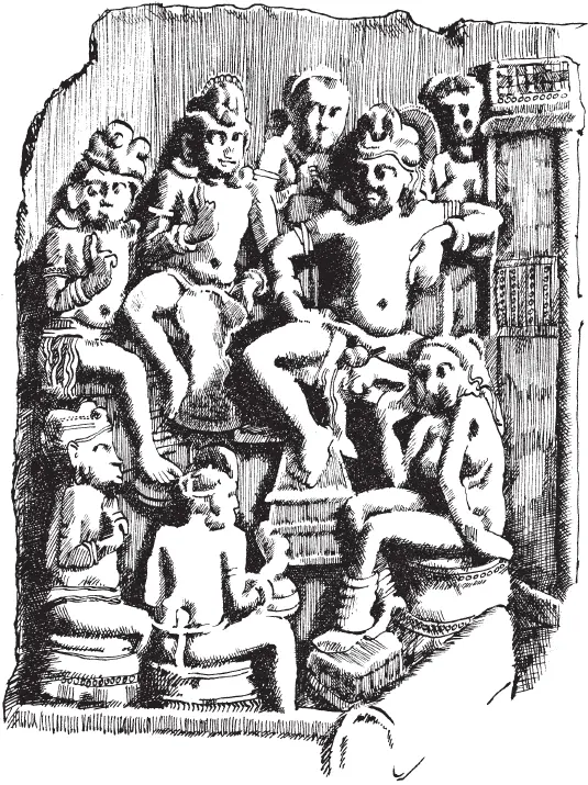 Два брахмана снизу слева сидящие перед царем Брахманы подчеркивали что - фото 6