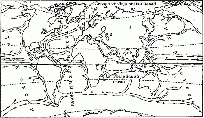 б Рис 53 Материки и морские течения а мезозойское средний мел и б - фото 63