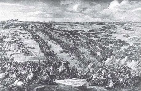 Битва при Переволочной 30 июня 1709 г со старинной гравюры Толпа - фото 24