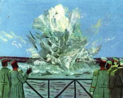 Взрыв мины сконструированной Шиллингом на дне Невы был одним из первых - фото 33