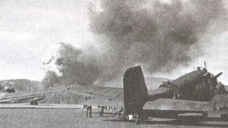 Транспортные самолеты Ju52 на аэродроме Форнебу 9 апреля 1940 г Военные - фото 25
