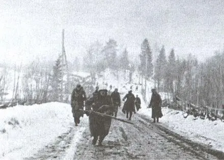 Наступление пехоты севернее Осло Пехотинцы укрываются за танком Mark I - фото 28