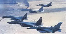 Два истребителябомбардировщика МакдоннеллДуглас F15Е в сопровождении двух - фото 159