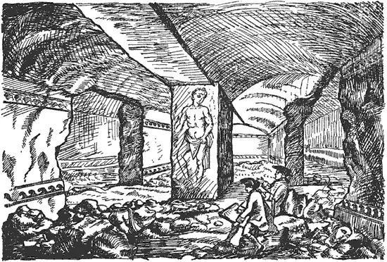 Рис 3 Открытие гробницы Тифона С гравюры Байреса в Гипогеях Тарквинии - фото 3