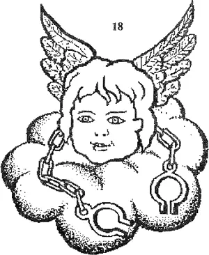 18 Голова ангела обрамленная кандалами Дитя тюрьмы Родился в неволе - фото 31