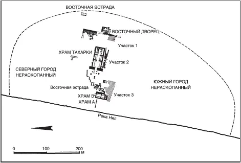 Рис 14 План храмов в Каве Южнее по направлению к Донголе орошаемые земли - фото 19