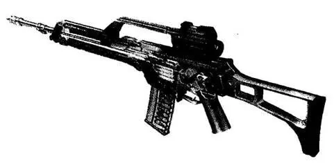 Схема устройства винтовки G36 Ствольная коробка изготовлена методом штамповки - фото 185