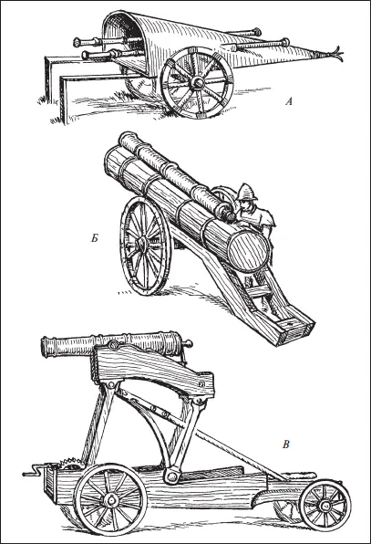 Рис 1 A пушечная повозка 1544 г Б пушка под названием Политика 1544 - фото 1