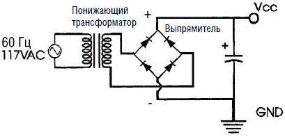 Рис 38 Сетевой трансформатор и выпрямительный блок Схема зарядного - фото 13