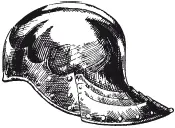 Рис 141 Шлем sallet итальянский стиль Итальянский вариант был сложнее с - фото 144