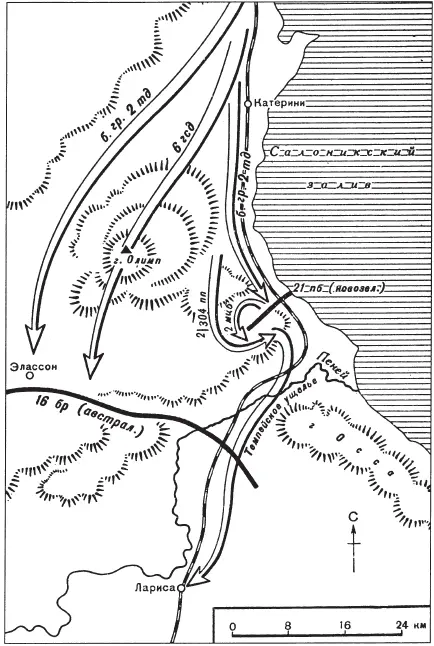Карта 5 Бой у горы Олимп Другая боевая группа из состава той же дивизии - фото 5