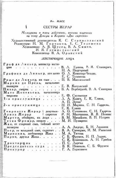 СОДЕРЖАНИЕ ПЬЕСЫ Действие мелодрамы Сестры Жерар происходит в Париже в 1789 - фото 35
