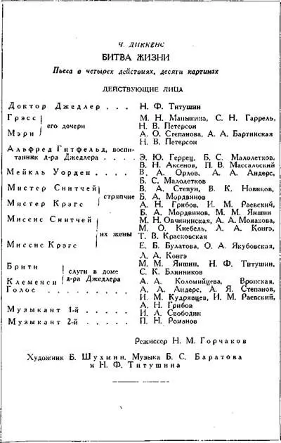 СОДЕРЖАНИЕ ПЬЕСЫ Действие повести Ч Диккенса Битва жизни происходит в - фото 5