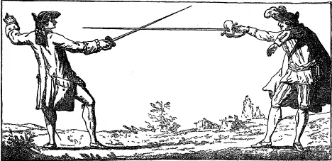 Рис 123 Испанская стойка по Дане LArt des Armes 1766 год Оружие у них - фото 127