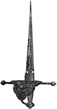 Рис 141 Испанский щитковый кинжал main gauche конец XVI века Из Armes - фото 155