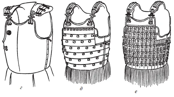 Рис 105 Разновидности до кирасы совершенствовавшиеся в XVI в а - фото 172