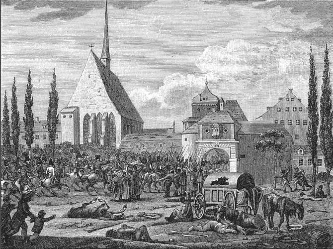 Вступление союзников в Лейпциг 19 октября 1813 г через внутренние - фото 116
