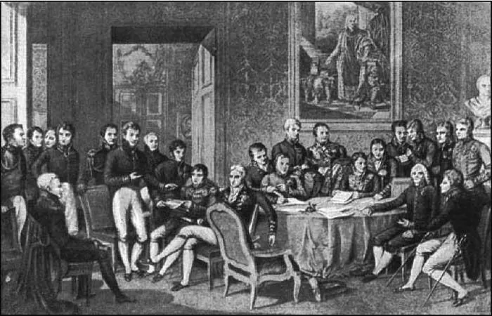 Заседание уполномоченных на Венском конгрессе 1815 г К концу 1814 г - фото 119