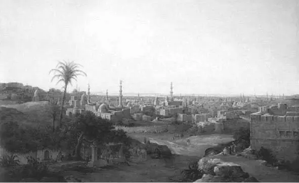 Н Г Чернецов Панорамный вид Каира 1852 г К югу от мечети расположен дворец - фото 24