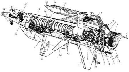 Рис 184 Рекордный самолет Х15А2 фирмы Норт Америкен 1ЖРД XLR99RM2 - фото 107