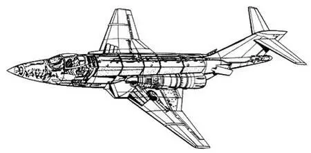 Рис 237 Компоновочная схема истребителя бомбардировщика F101A - фото 177