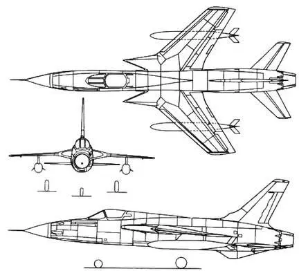 Рис 251 Проекции истребителябомбардировщика Тандерчиф F105 Планер - фото 194
