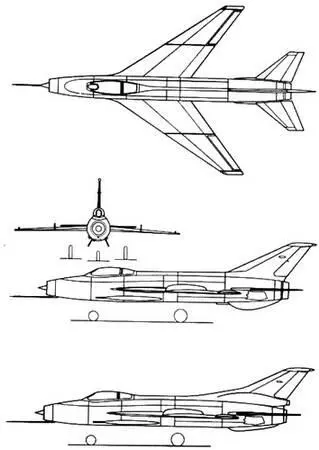 Рис 256 Проекции самолетов Е2 однодвига тельиая модификация и Е50 с - фото 202