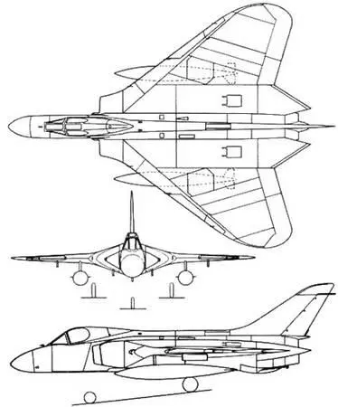 Рис 268 Проекции экспериментального самолета Скайрэй F6A Рис 269 - фото 218