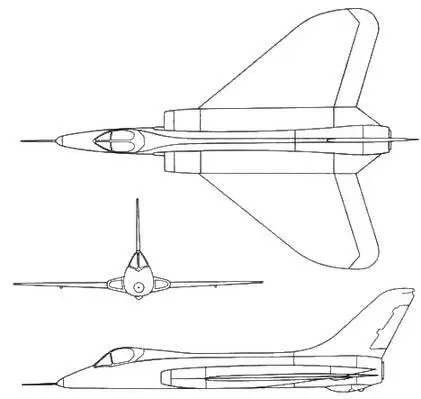 Рис 269 Проекции палубного истребителя бомбардировщика Скайлансер F5D1 - фото 219