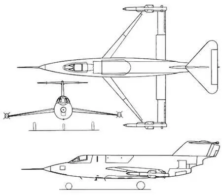 Рис 282 Проекции истребителяперехватчика SR53 На опытных образцах SR53 - фото 233