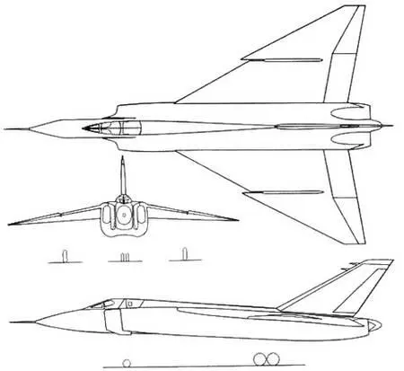 Рис 284 Проекции дальнего истребителяперехватчика Эрроу CF105 - фото 235
