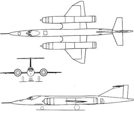 Рис 2108 Проекции самолета Т188 Двигательная установка На самолете - фото 262
