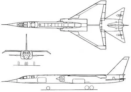 Рис 2126 Проекции двухместного истребителябомбардировщика и - фото 280
