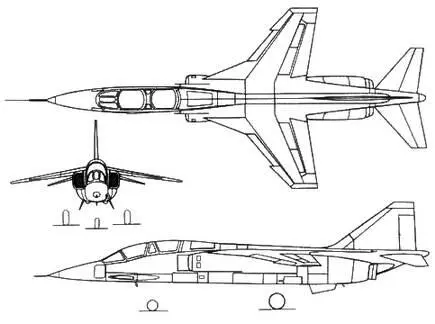 Рис 2171 Проекции многоцелевого самолета Т2 Вооружение Вооружение - фото 330