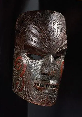 Рисунок 25 Maori Mask 1 Живые столбы vivants piliers отсылка к - фото 26