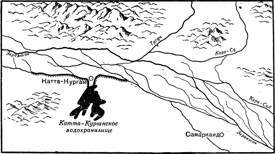 Схема КаттаКурганского водохранилища В Киргизии на реке Чу в годы - фото 212