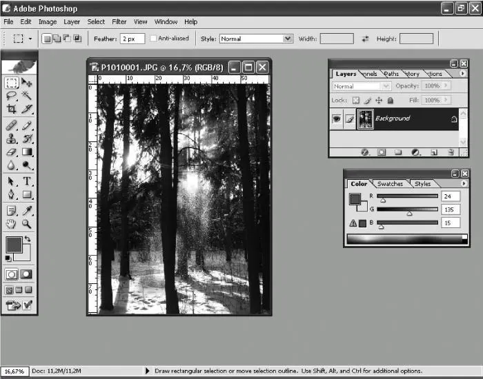 Рис 177 Окно программы Adobe Photoshop Обратите внимание на несколько - фото 218