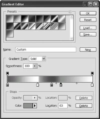 Рис 179 Окно Gradient Editor Редактор градиента Все изменения будут тут - фото 220