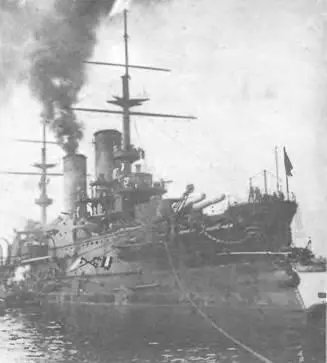 Бородино перед ходовыми испытаниями Кронштадт 1904 г Катастрофа 31 марта - фото 32