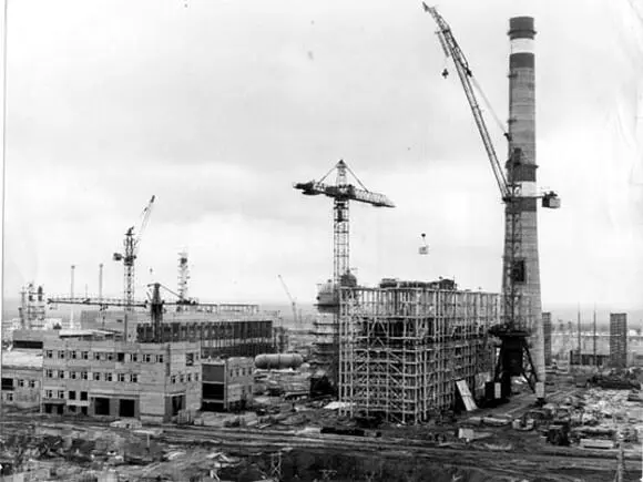 Томск 1981 г Часть панорамы строительства Томского нефтехимического - фото 12