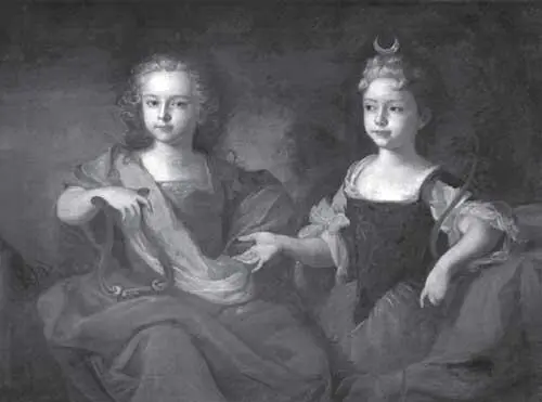 Л Каравак 1722 г Наталья Алексеевна справа в образе Дианы в 8летнем - фото 35