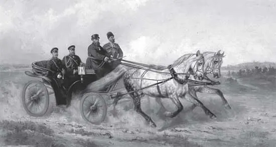 Репродукция с картины Сверчкова Александр III в ландо 1888 г - фото 94