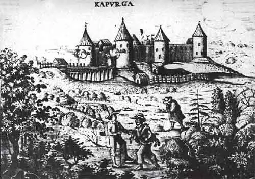 Крепость Копорье на гравюре Адама Олеария Эстляндцам приходилось заведовать - фото 117