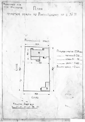 План участка земли по Английскому пр 11 1920е гг Из архива ПВ - фото 220